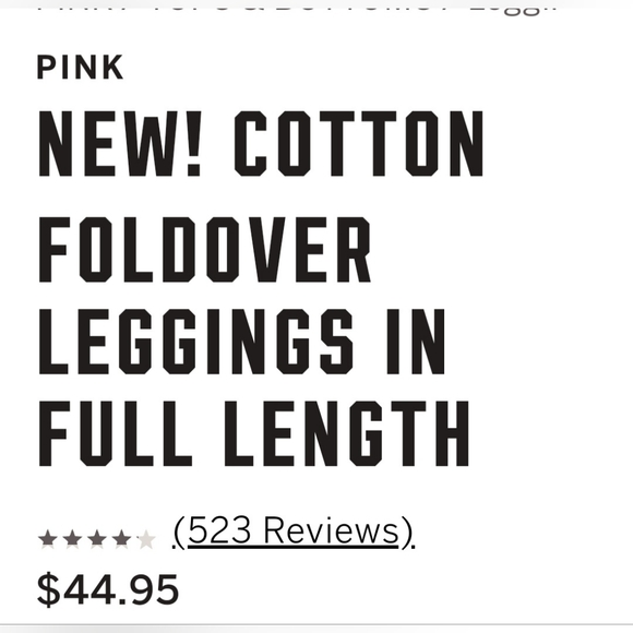 Victorias Secret Pink Tropical Shine Leggings. Brand New 💎 - Picture 4 of 8